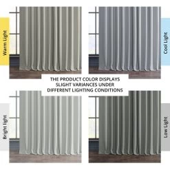 Oyster Extra Wide Textured Faux Linen Room Darkening Curtain -Chic Curtains Shop 6 8dbafd24 f4b1 4991 b8db ab7ef3ed7c25