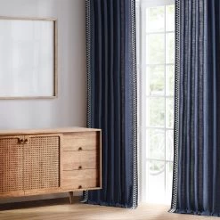 Blue Harbor Modern Hampton Textured Cotton Curtain -Chic Curtains Shop 6 b87f37b7 1725 4849 8171 aa7b8332e0c7