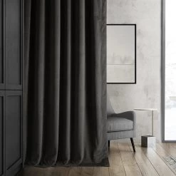 Colbalt Grey Signature Velvet Room Darkening Curtain Pair (2 Panels) 13 Colbalt Grey Signature Velvet Room Darkening Curtain Pair (2 Panels) -Chic Curtains Shop 6 c0ea4776 f49f 4b69 8451 04ef1d5c14e5