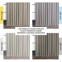 Birch Extra Wide Textured Faux Linen Room Darkening Curtain -Chic Curtains Shop 6 c6cc5cdc 9494 4b52 8d05 4881e844c40c