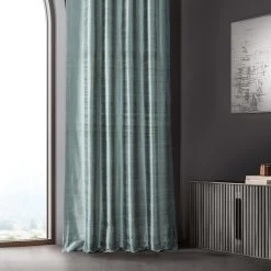 Mood Blue Textured Dupioni Silk Curtain -Chic Curtains Shop 6 e1c8b055 20b9 462d 978c 75debda9b558