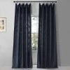 Ballpoint Blue Belga Faux Linen Curtain -Chic Curtains Shop BFLN 2053 66724