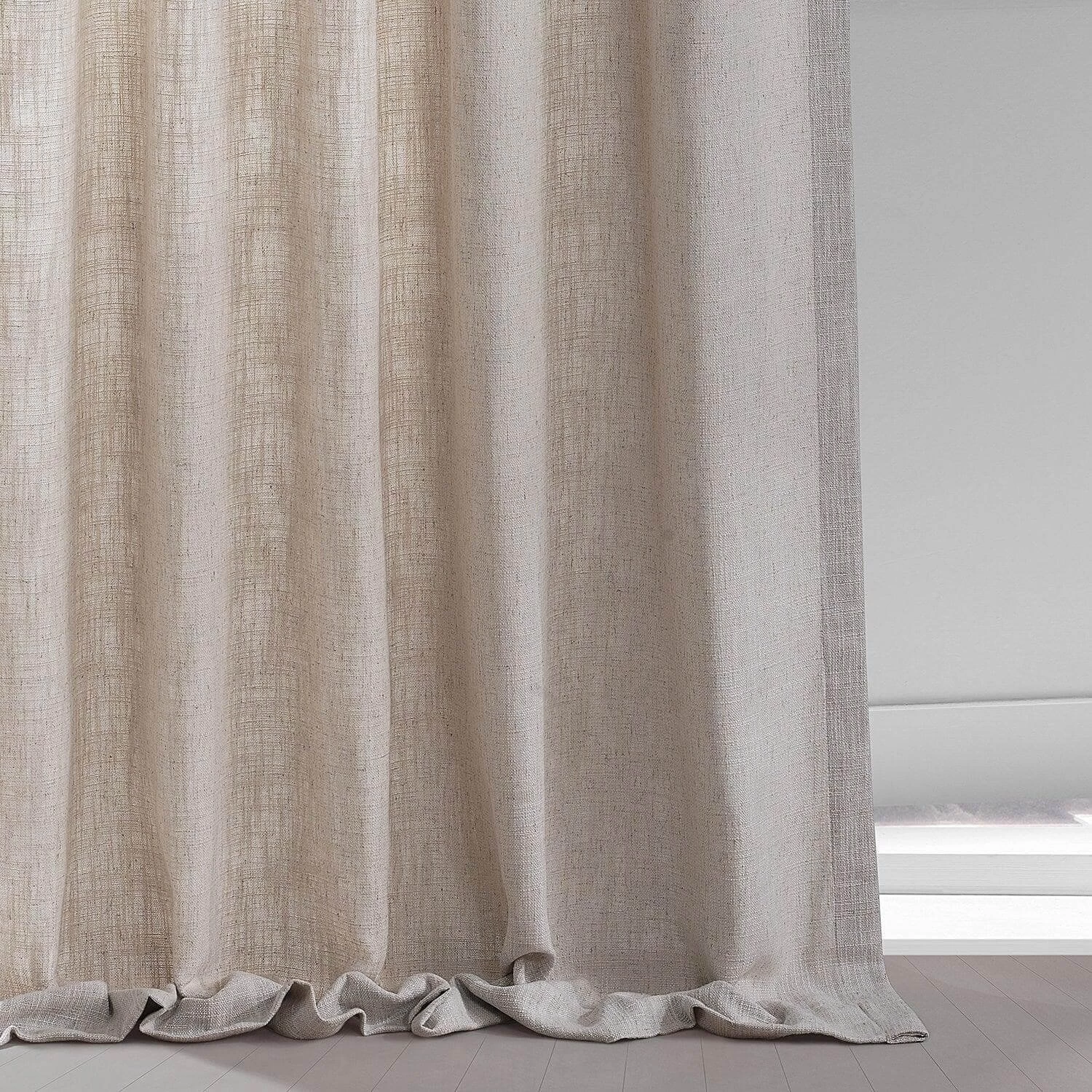 Mod Beige Belga Faux Linen Curtain 7 Mod Beige Belga Faux Linen Curtain - Image 5
