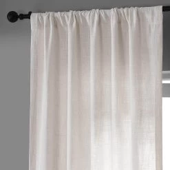 Coconut Cream Belga Faux Linen Curtain -Chic Curtains Shop BFLN 2056 66729 3