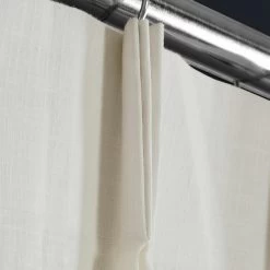 Light Ivory French Pleat Barcelona Linen Curtain -Chic Curtains Shop BLNP 230401 FP french pleat 1