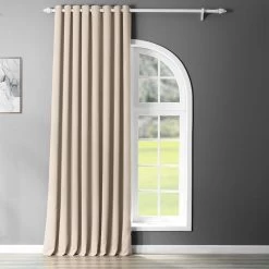 Eggnog Extra Wide Grommet Room Darkening Curtain