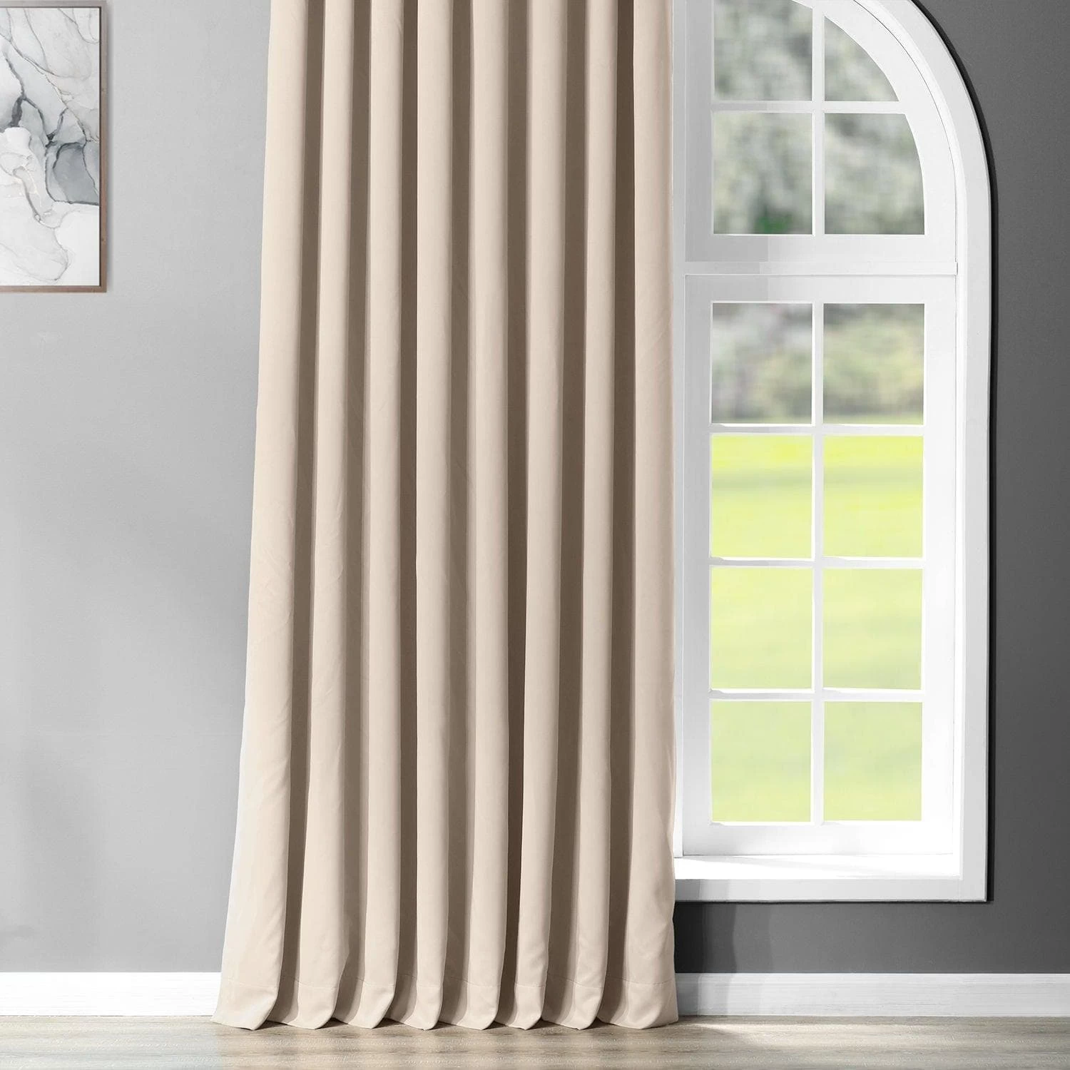 Eggnog Extra Wide Grommet Room Darkening Curtain 7 Eggnog Extra Wide Grommet Room Darkening Curtain - Image 5