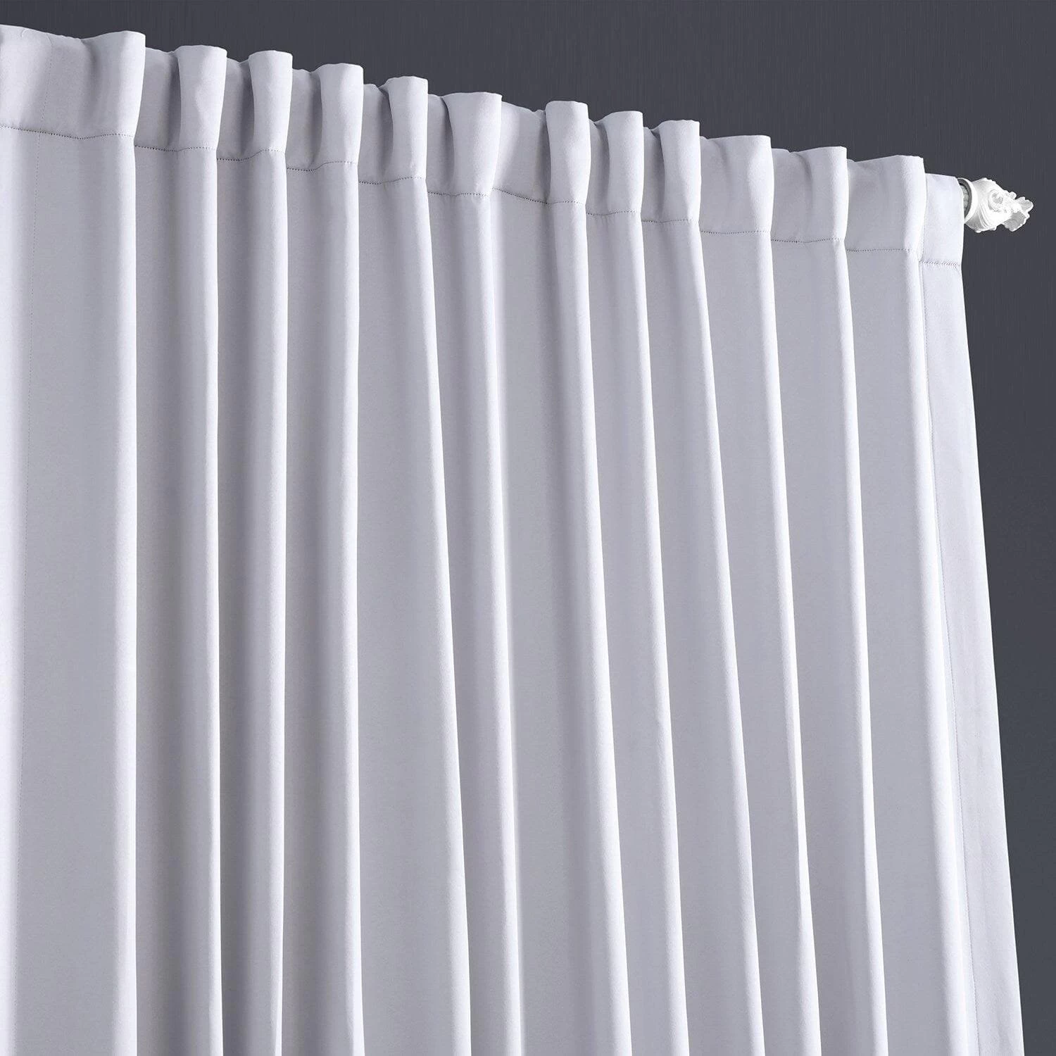 Fog Grey Extra Wide Room Darkening Curtain 4 Fog Grey Extra Wide Room Darkening Curtain - Image 2