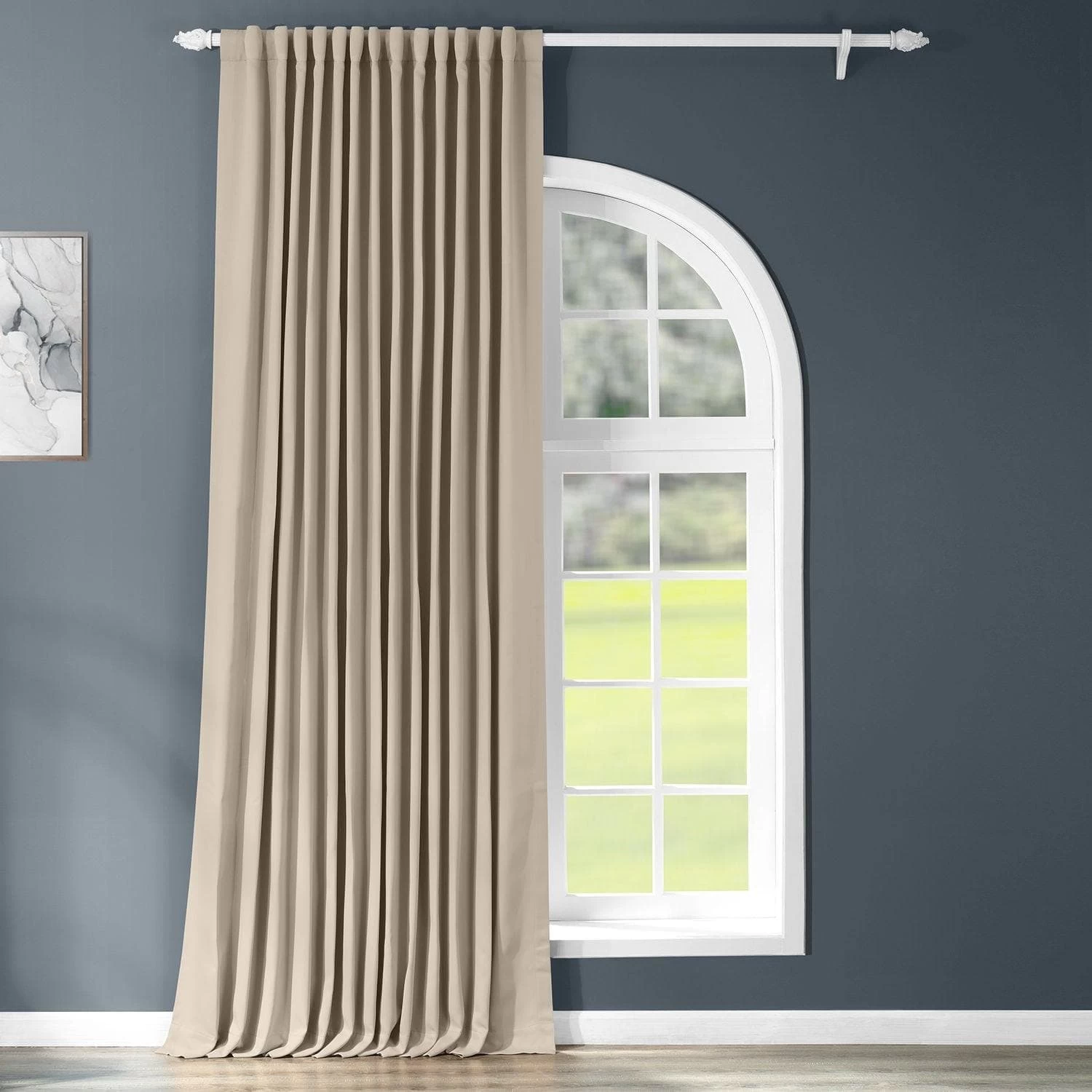 Classic Taupe Extra Wide Room Darkening Curtain 3 Classic Taupe Extra Wide Room Darkening Curtain