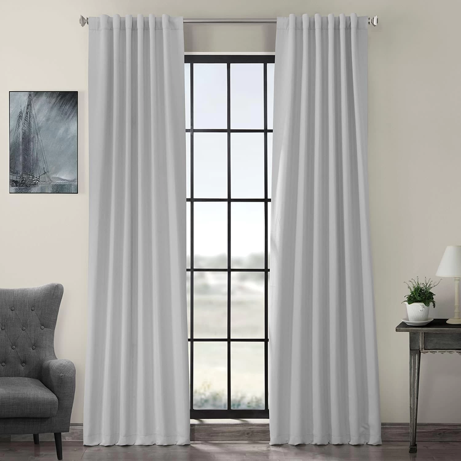 Arctic Grey Room Darkening Curtain 3 Arctic Grey Room Darkening Curtain