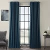 Royal Pine Teal Blue Room Darkening Curtain -Chic Curtains Shop BOCH 171123 45968