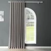 Neutral Grey Extra Wide Grommet Room Darkening Curtain