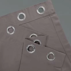 Neutral Grey Extra Wide Grommet Room Darkening Curtain -Chic Curtains Shop BOCH 174402 GRDW 23454 2