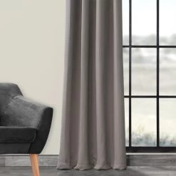 Neutral Grey Room Darkening Curtain -Chic Curtains Shop BOCH 174402 15030 3