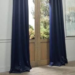 Navy Blue Grommet Room Darkening Curtain 11 Navy Blue Grommet Room Darkening Curtain -Chic Curtains Shop BOCH 193810 GR 15131 1