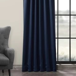 Navy Blue Room Darkening Curtain -Chic Curtains Shop BOCH 193810 15130 3