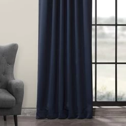Nocturne Blue Room Darkening Curtain -Chic Curtains Shop BOCH 194033 35644 3
