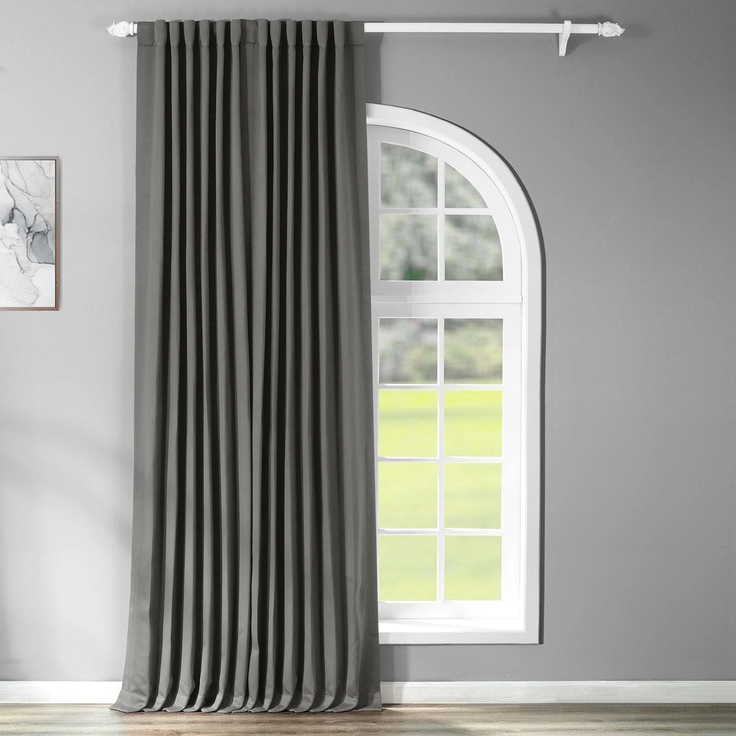 Anthracite Grey Extra Wide Room Darkening Curtain 3 Anthracite Grey Extra Wide Room Darkening Curtain