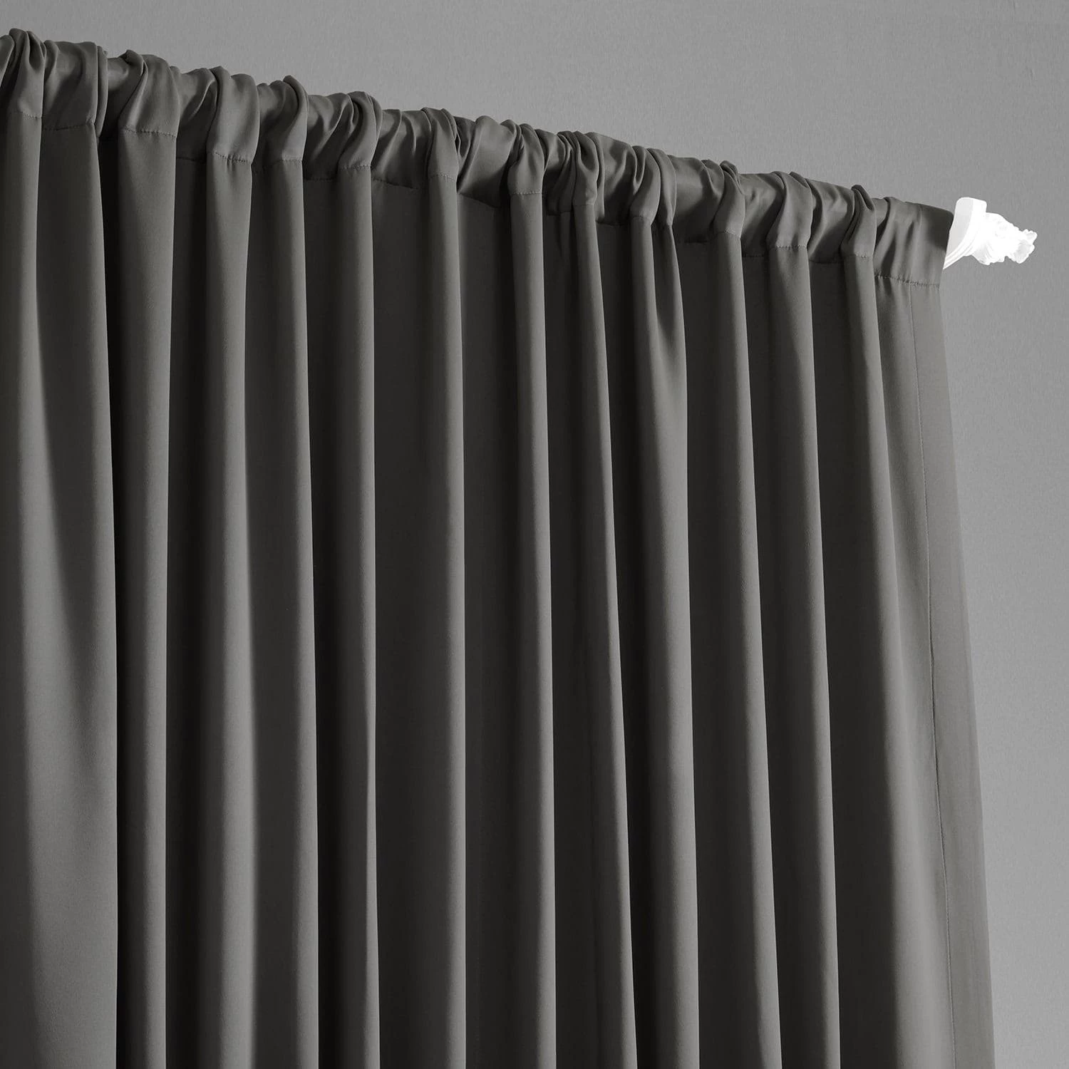 Anthracite Grey Extra Wide Room Darkening Curtain 5 Anthracite Grey Extra Wide Room Darkening Curtain - Image 3