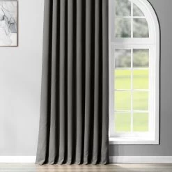 Anthracite Grey Extra Wide Grommet Room Darkening Curtain -Chic Curtains Shop BOCH 201403 GRDW 23458 3