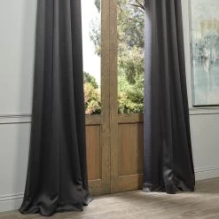 Anthracite Grey Grommet Room Darkening Curtain -Chic Curtains Shop BOCH 201403 GR 23496 1
