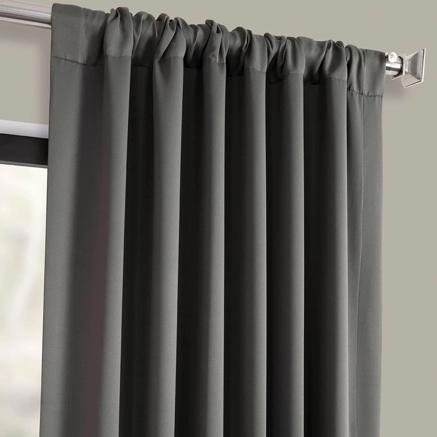 Anthracite Grey Room Darkening Curtain 5 Anthracite Grey Room Darkening Curtain - Image 3