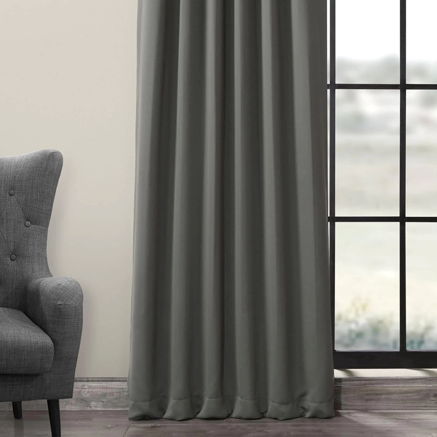 Anthracite Grey Room Darkening Curtain 7 Anthracite Grey Room Darkening Curtain - Image 5