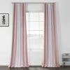 Parallel Pink Printed Faux Linen Room Darkening Curtain -Chic Curtains Shop BOCH DLN191E 53682 1