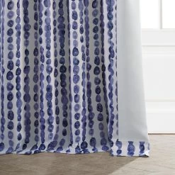 Gumdrop Blueberry Room Darkening Curtain -Chic Curtains Shop BOCH HKC210610A lining view