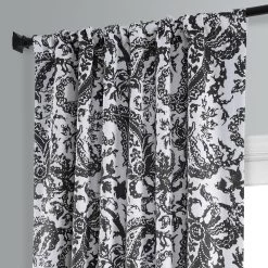 Zora Black Room Darkening Curtain -Chic Curtains Shop BOCH HKC210611 83598 3