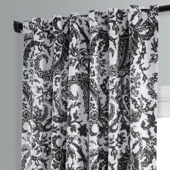 Zora Black Room Darkening Curtain -Chic Curtains Shop BOCH HKC210611 83598 4