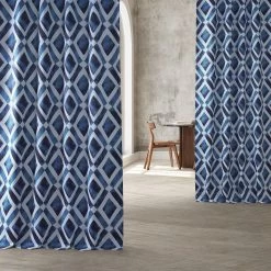 Piazza Blue Room Darkening Curtain 13 Piazza Blue Room Darkening Curtain -Chic Curtains Shop BOCH HKC21062 83585