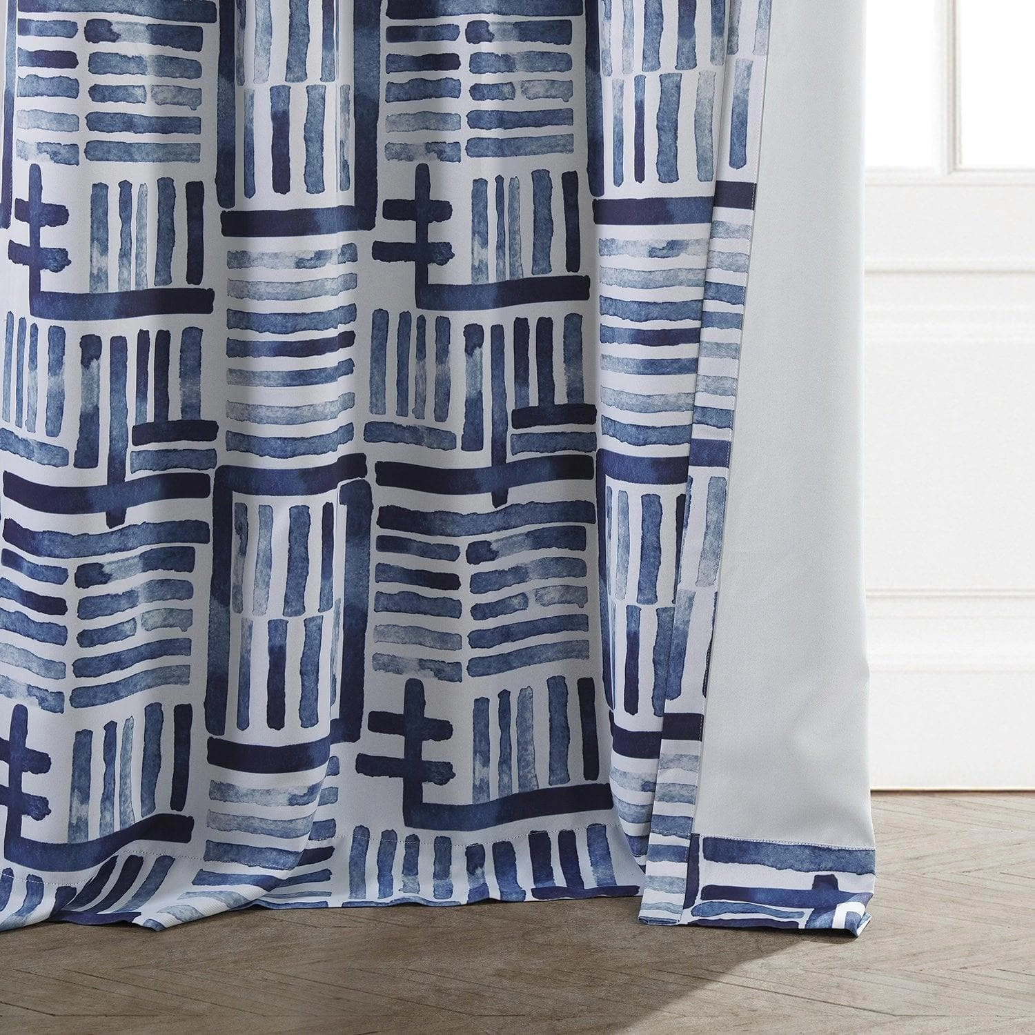 Hashtag Basic Blue Room Darkening Curtain 7 Hashtag Basic Blue Room Darkening Curtain - Image 5
