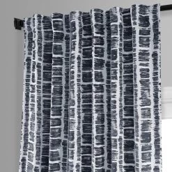 Matchstick Charcoal Black Room Darkening Curtain 10 Matchstick Charcoal Black Room Darkening Curtain -Chic Curtains Shop BOCH HKC21066A 83591 4