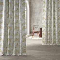 Conte Raw Sienna Room Darkening Curtain -Chic Curtains Shop BOCH HKC21068 83594