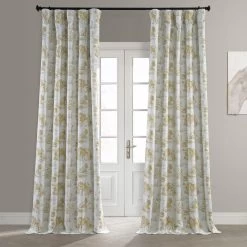 Conte Raw Sienna Room Darkening Curtain