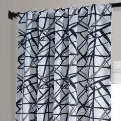 Gridlock Black Steel Room Darkening Curtain 10 Gridlock Black Steel Room Darkening Curtain -Chic Curtains Shop BOCH HKC21069 83595 3
