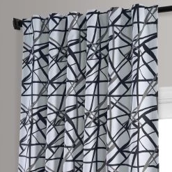 Gridlock Black Steel Room Darkening Curtain 9 Gridlock Black Steel Room Darkening Curtain -Chic Curtains Shop BOCH HKC21069 83595 4