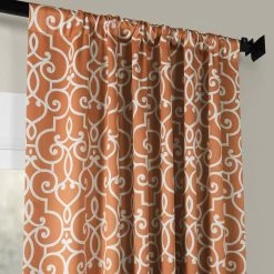 Nouveau Rust Room Darkening Curtain -Chic Curtains Shop BOCH KC104A 35066 1