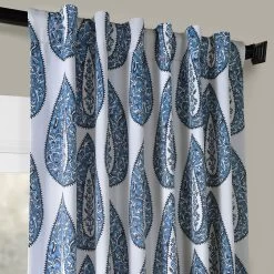 Medallion Blue Room Darkening Curtain 10 Medallion Blue Room Darkening Curtain -Chic Curtains Shop BOCH KC107 41624 3