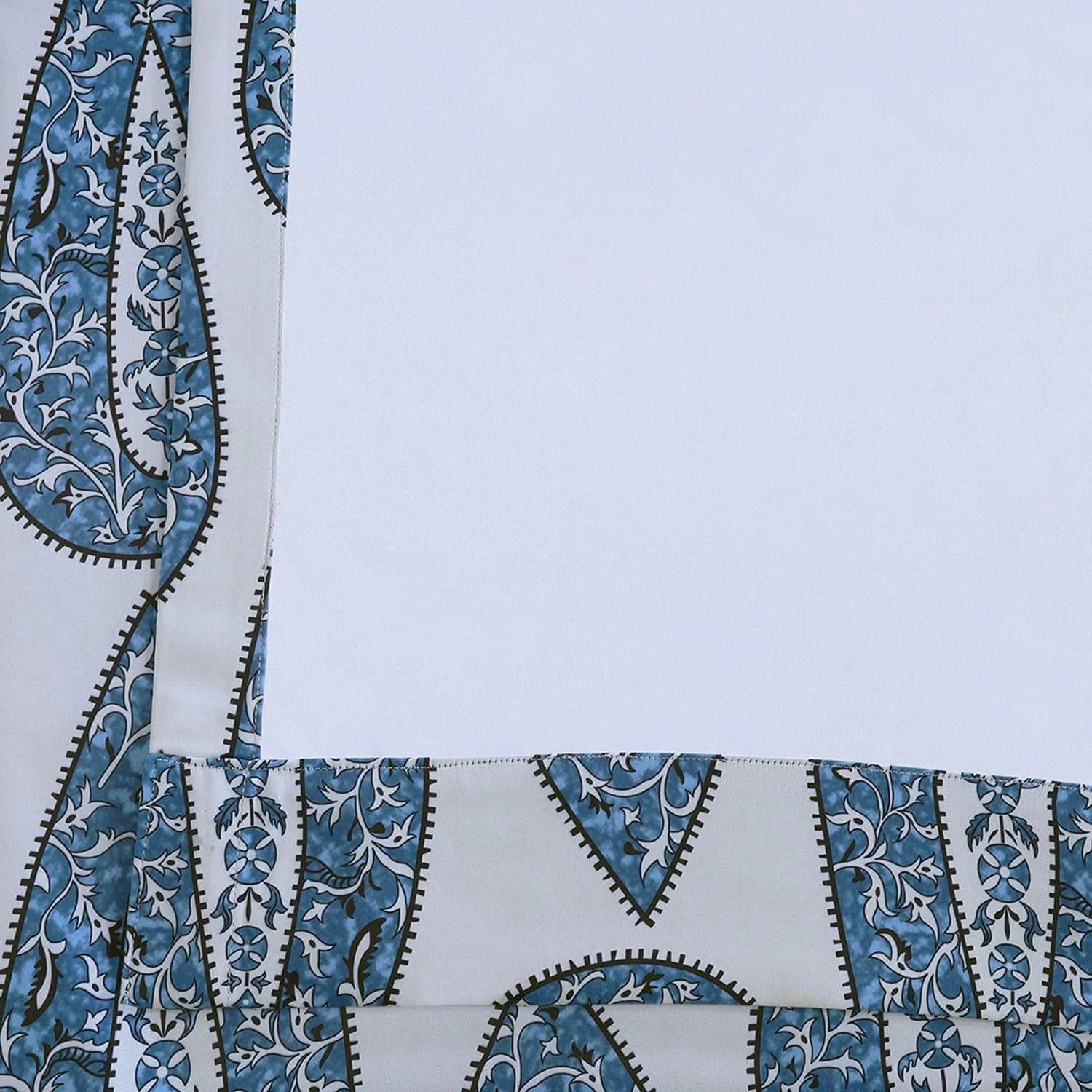 Medallion Blue Room Darkening Curtain 7 Medallion Blue Room Darkening Curtain - Image 5