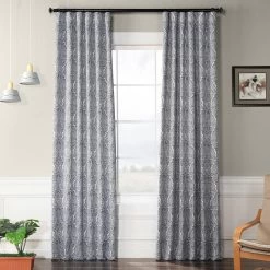 Amara Blue Room Darkening Curtain