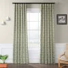 Secret Garden Leaf Green Room Darkening Curtain -Chic Curtains Shop BOCH KC160710 36737