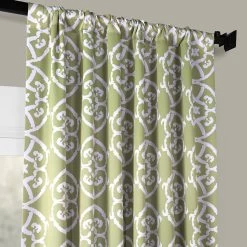 Secret Garden Leaf Green Room Darkening Curtain -Chic Curtains Shop BOCH KC160710 36737 1