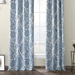 Tea Time China Blue Grommet Room Darkening Curtain -Chic Curtains Shop BOCH KC16072 GR 56343 3