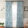 Tea Time Teal Room Darkening Curtain -Chic Curtains Shop BOCH KC16072E 49490