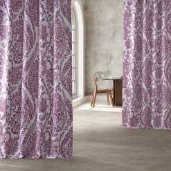 Tea Time Cranberry Room Darkening Curtain 13 Tea Time Cranberry Room Darkening Curtain -Chic Curtains Shop BOCH KC16072F 83579