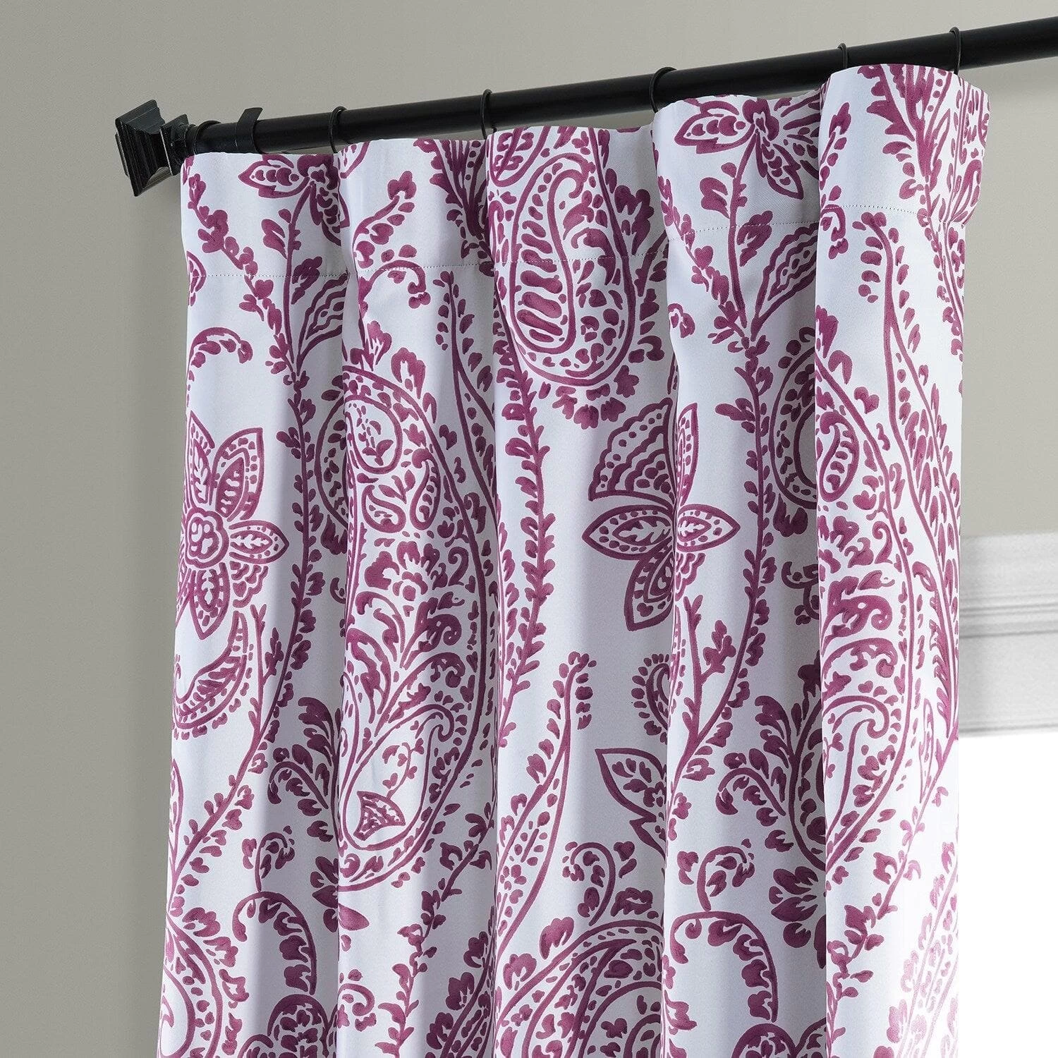 Tea Time Cranberry Room Darkening Curtain 4 Tea Time Cranberry Room Darkening Curtain - Image 2