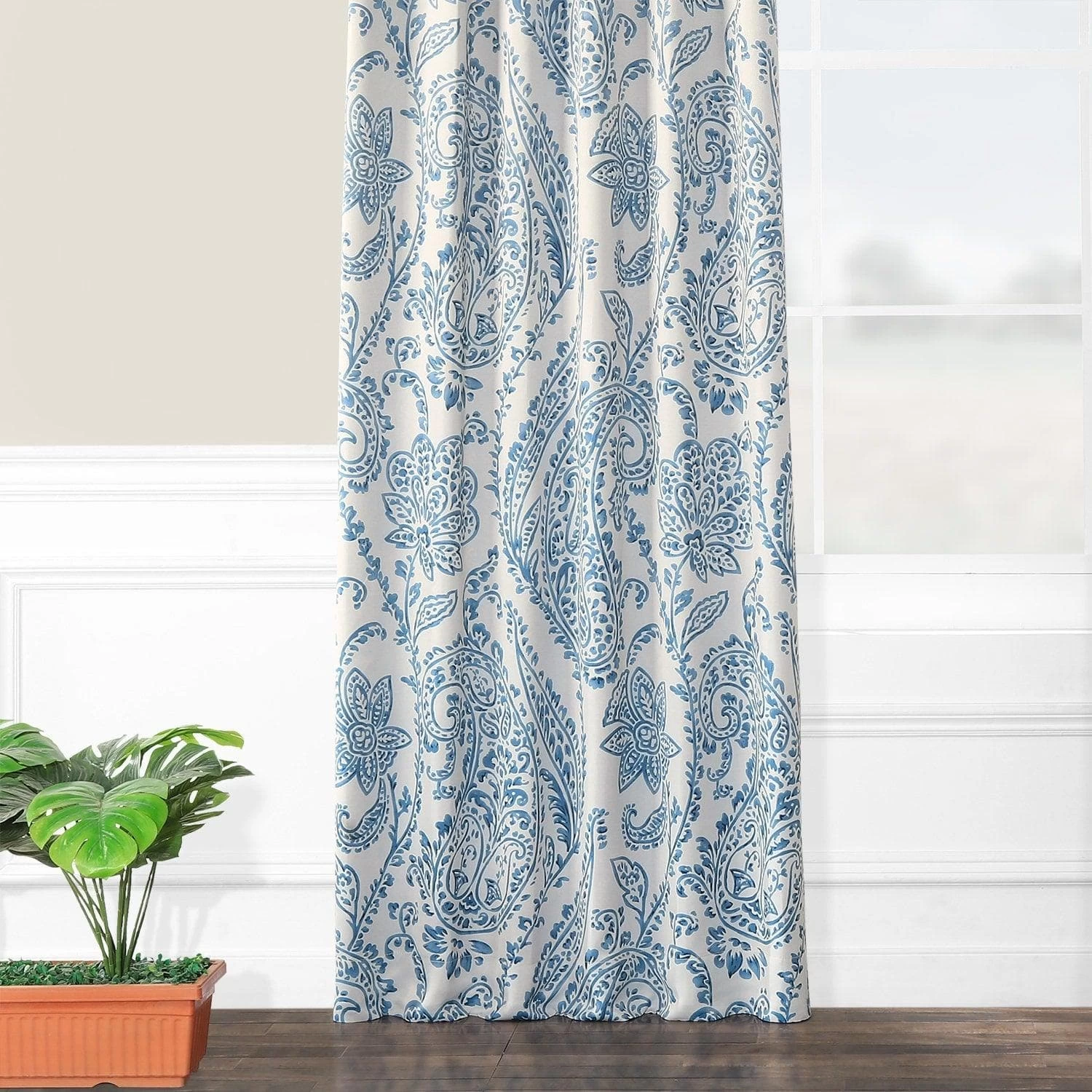 Tea Time China Blue Room Darkening Curtain 8 Tea Time China Blue Room Darkening Curtain - Image 6