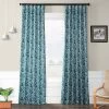 Abstract Teal Room Darkening Curtain -Chic Curtains Shop BOCH KC16075A 49491